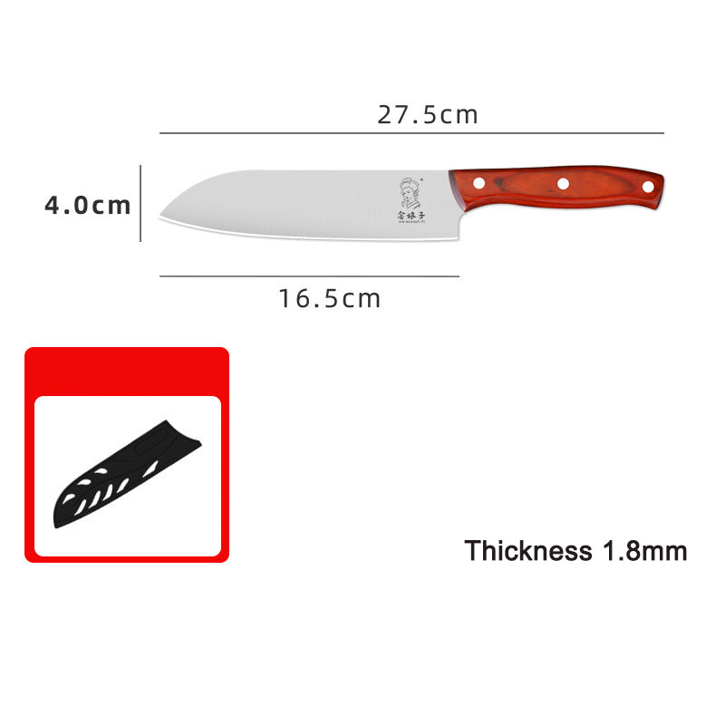 Household multi-purpose chef knife stainless steel vegetable and meat cutting small kitchen knife