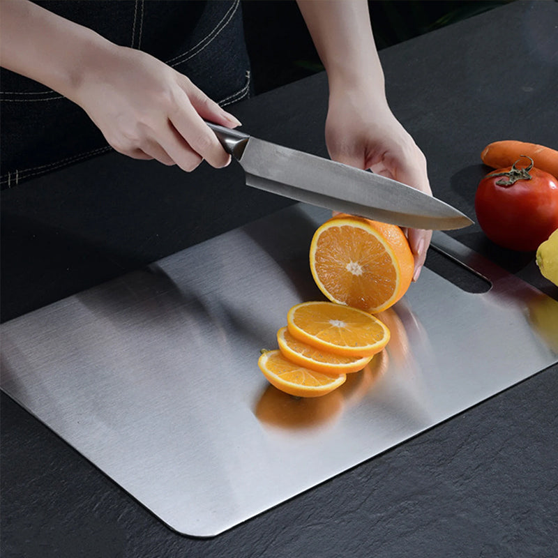 Medical - grade Pure Titanium Double - Sided Kitchen Cutting Board. Easy to clean.