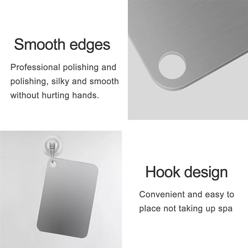 Medical - grade Pure Titanium Double - Sided Kitchen Cutting Board. Easy to clean.