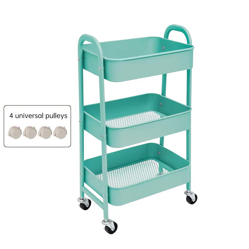 3 - tier rolling metal utility cart with wheels. Multifunctional, for kitchen, etc. Model: FRUTA - 001 1690 2090