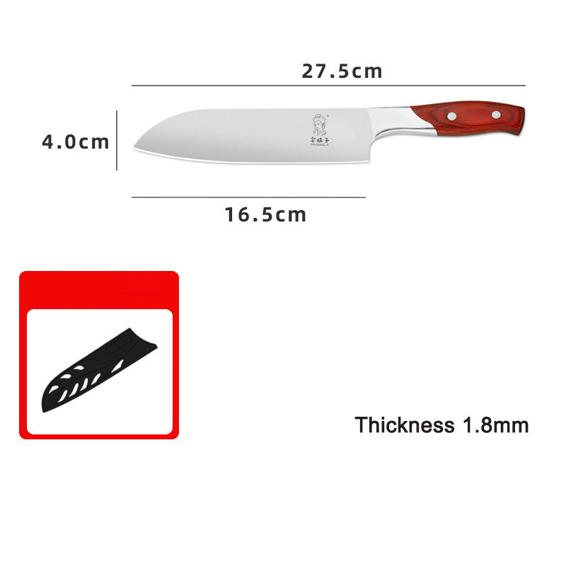 Household multi-purpose chef knife stainless steel vegetable and meat cutting small kitchen knife