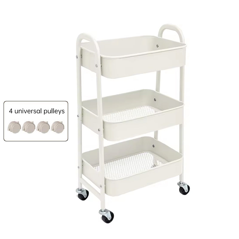 3 - tier rolling metal utility cart with wheels. Multifunctional, for kitchen, etc. Model: FRUTA - 001 1690 2090