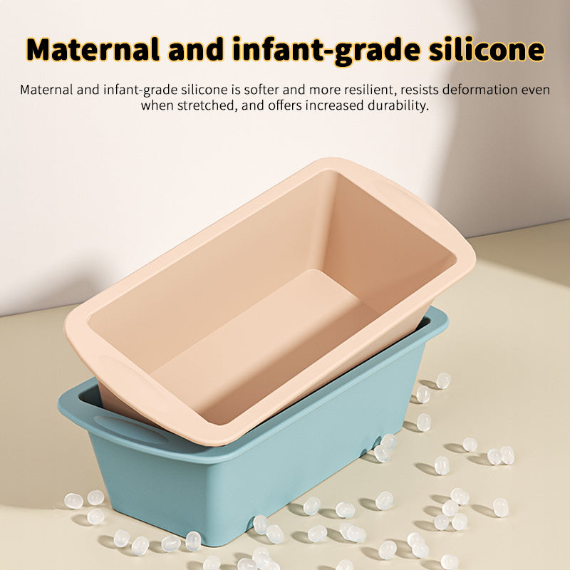 Silicone baking molds (rectangle/mini loaf/bread toast)，Non-stick, easy release，Kitchen/pastry tool