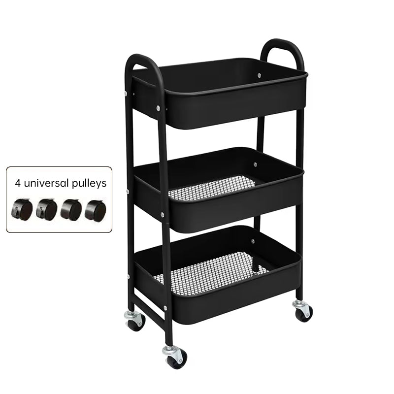 3 - tier rolling metal utility cart with wheels. Multifunctional, for kitchen, etc. Model: FRUTA - 001 1690 2090